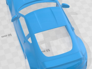 Nissan 370Z Nismo 2009 Printable Body Car Modello di stampa 3D