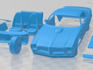 Pontiac Firebird Trans Am 1970 Printable Car 3D Print Model