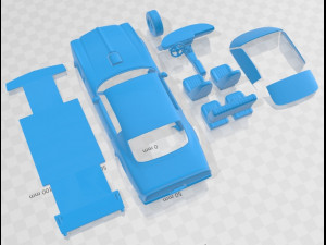 Pontiac Firebird Trans Am 1970 Printable Car Modèles 3D en vedette