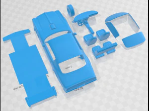 Carro para imprimir Pontiac Firebird Trans Am 1970 Modelo de Impressão 3D