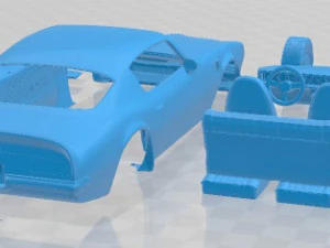 Carro para imprimir Pontiac Firebird Trans Am 1970 Modelo de Impressão 3D