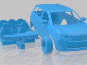 Peugeot 5008 2021 Printable Car Modello di stampa 3D