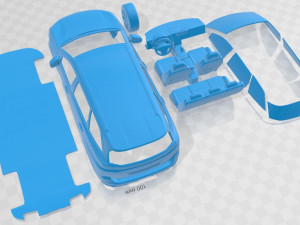 Peugeot 5008 2021 Printable Car Modello di stampa 3D