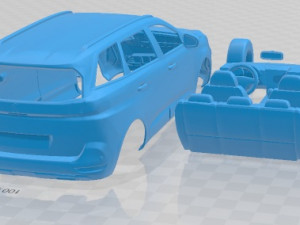 Peugeot 5008 2021 Printable Car Modello di stampa 3D