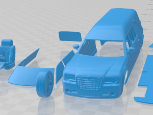 Chrysler 300C Hearse 2009 Printable Car 3D 프린트 모델