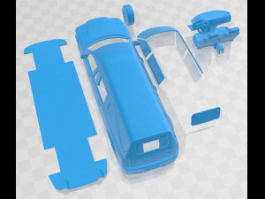 Chrysler 300C Hearse 2009 Printable Car 3D Print Model