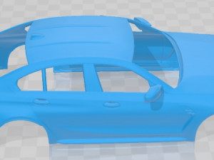 M3 Competition G80 2021 Printable Body Car Modello di stampa 3D