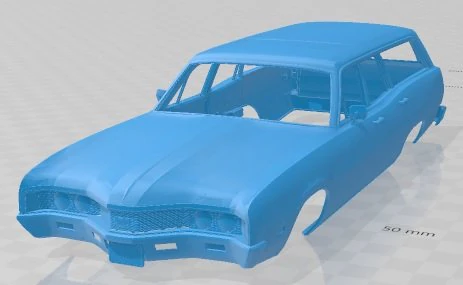 Mercury Montego MX Wagon 1970 Printable Body Car 3D Print Model .c4d .max .obj .3ds .fbx .stl .blend 
