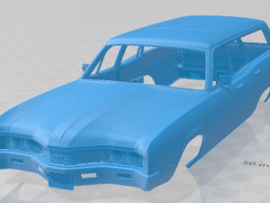 Mercury Montego MX Wagon 1970 Printable Body Car Modelo de impresión 3D