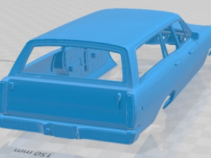 Mercury Montego MX Wagon 1970 Printable Body Car Modèles 3D en vedette