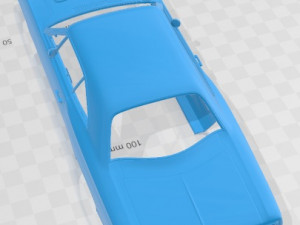 Dodge Coronet Super Bee 1970 Printable Body Car Model do druku 3D