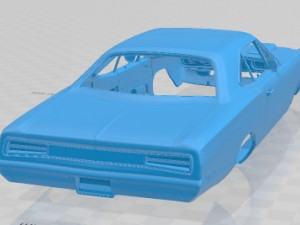 Dodge Coronet Super Bee 1970 Printable Body Car Model do druku 3D