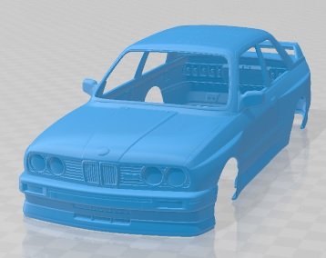 M3 E30 1985 Printable Body Car 3D-Druckmodell .c4d .max .obj .3ds .fbx .stl .blend 