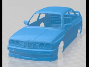 M3 E30 1985 Yazdırılabilir G&ouml;vde Arabası 3D Baskı Modeli