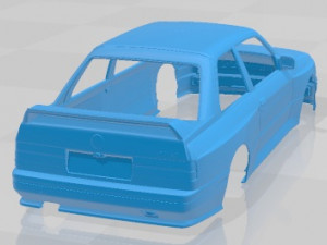 M3 E30 1985 Printable Body Car 3D-Druckmodell