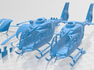 Airbus Helicopter H135 Printable 3D Print Model