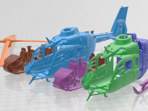 Airbus Helicopter H135 Printable 3D Print Model