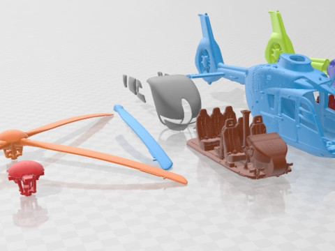 Airbus Helicopter H135 Printable 3D Print Model