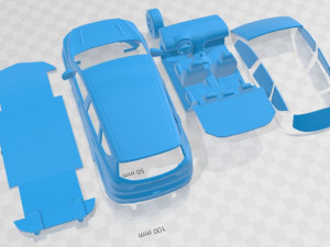 Kuga 2018 Printable Car Modelo de Impressão 3D