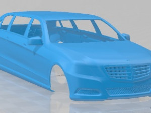 Mercedes Benz E Class Binz Limousine 2009 Printable Body Car Modelo de impresión 3D