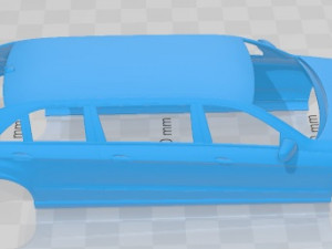 Mercedes Benz E Class Binz Limousine 2009 Printable Body Car Modelo de impresión 3D