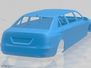 Mercedes Benz E Class Binz Limousine 2009 Printable Body Car Modelo de impresión 3D