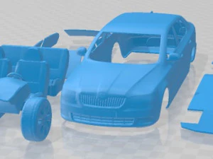 Auto stampabile berlina Skoda Superb 2009 Modello di stampa 3D