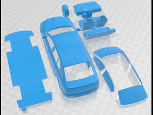Skoda Superb 2009 Sedan Printable Car Modelo de Impressão 3D