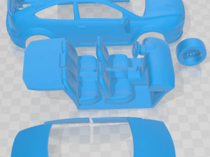 Focus RS 2009 Printable Car in separate parts 3D प्रिंट मॉडल