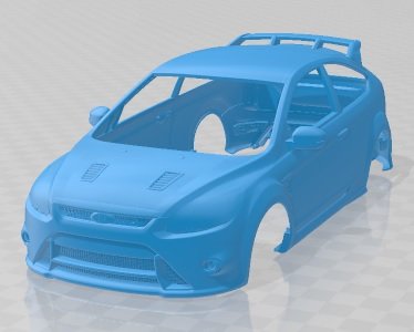 Focus RS 2009 Printable Body Car 3D प्रिंट मॉडल .c4d .max .obj .3ds .fbx .stl .blend 