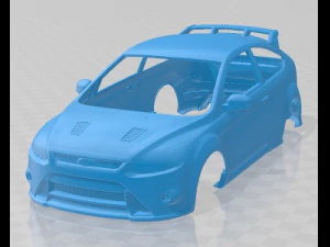 Carrozzeria stampabile Focus RS 2009 Modello di stampa 3D
