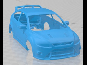 Focus RS 2009 Printable Body Car 3D प्रिंट मॉडल