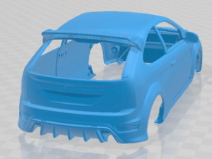 Focus RS 2009 Printable Body Car 3D प्रिंट मॉडल