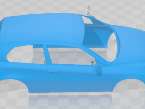 Alfa Romeo 147 3 Doors 2009 Printable Body Car 3D प्रिंट मॉडल