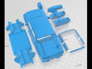Hummer EV 2022 Printable Car Modello di stampa 3D