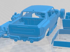 Hummer EV 2022 Printable Car Modello di stampa 3D