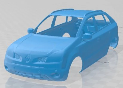Renault Koleos 2009 Printable Body Car 3D Print Model .c4d .max .obj .3ds .fbx .stl .blend 