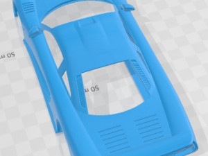 Saleen S7 Twin Turbo 2009 Printable Body Car 3D-Druckmodell