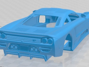 Saleen S7 Twin Turbo 2009 Printable Body Car 3D-Druckmodell