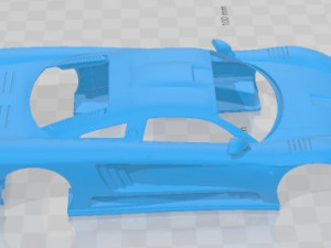 Saleen S7 Twin Turbo 2009 Printable Body Car 3D-Druckmodell