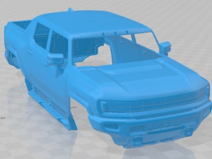 Hummer EV 2022 Printable Body Car 3D Print Model