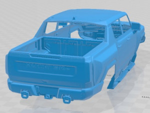 Hummer EV 2022 Printable Body Car 3D Print Model