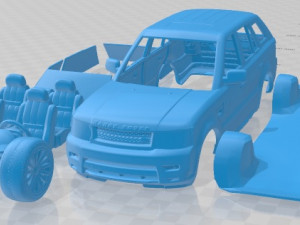 Range Rover Sport 2009 Printable Car Modelo de Impressão 3D