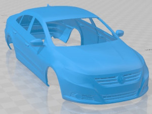 Volkswagen Passat CC 2009 Printable Body Car Modèles 3D en vedette