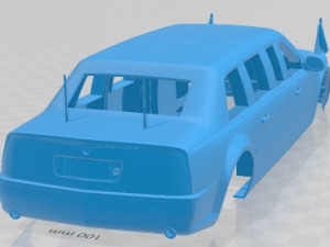 Cadillac US Presidential State Car 2009 Printable Body Car 3D Принт Модель