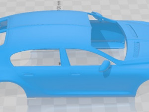Bugatti Galibier 2009 Printable Body Car 3D Print Model