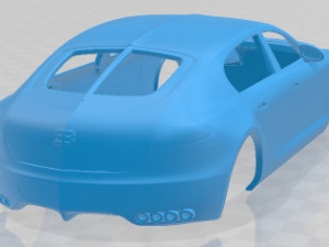 Bugatti Galibier 2009 Printable Body Car 3D Print Model