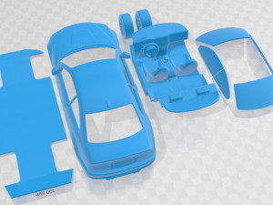 M3 E46 CSL Printable Car 3D प्रिंट मॉडल