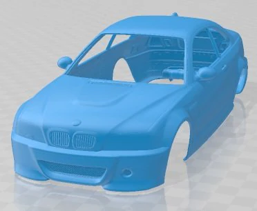 M3 E46 CS Printable Body Car 3D Print Model .c4d .max .obj .3ds .fbx .stl .blend 