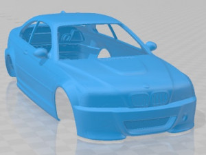 M3 E46 CS Printable Body Car 3D प्रिंट मॉडल
